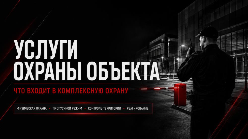 Услуги охраны объекта: что входит в комплексную охрану